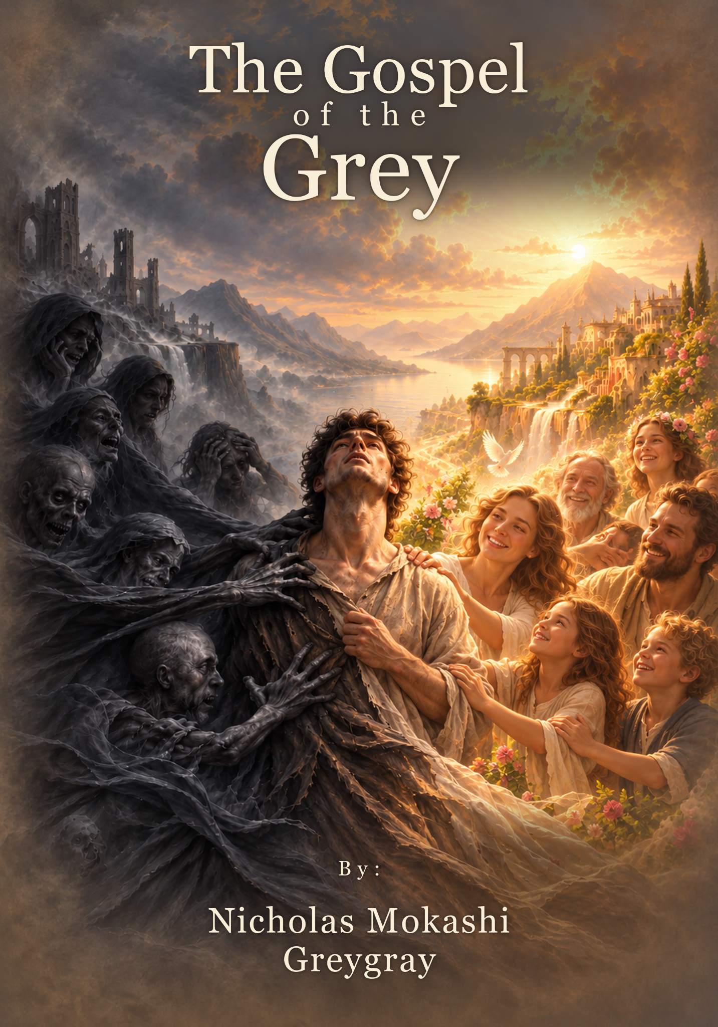 The pending cover for The Gospel of the Grey.