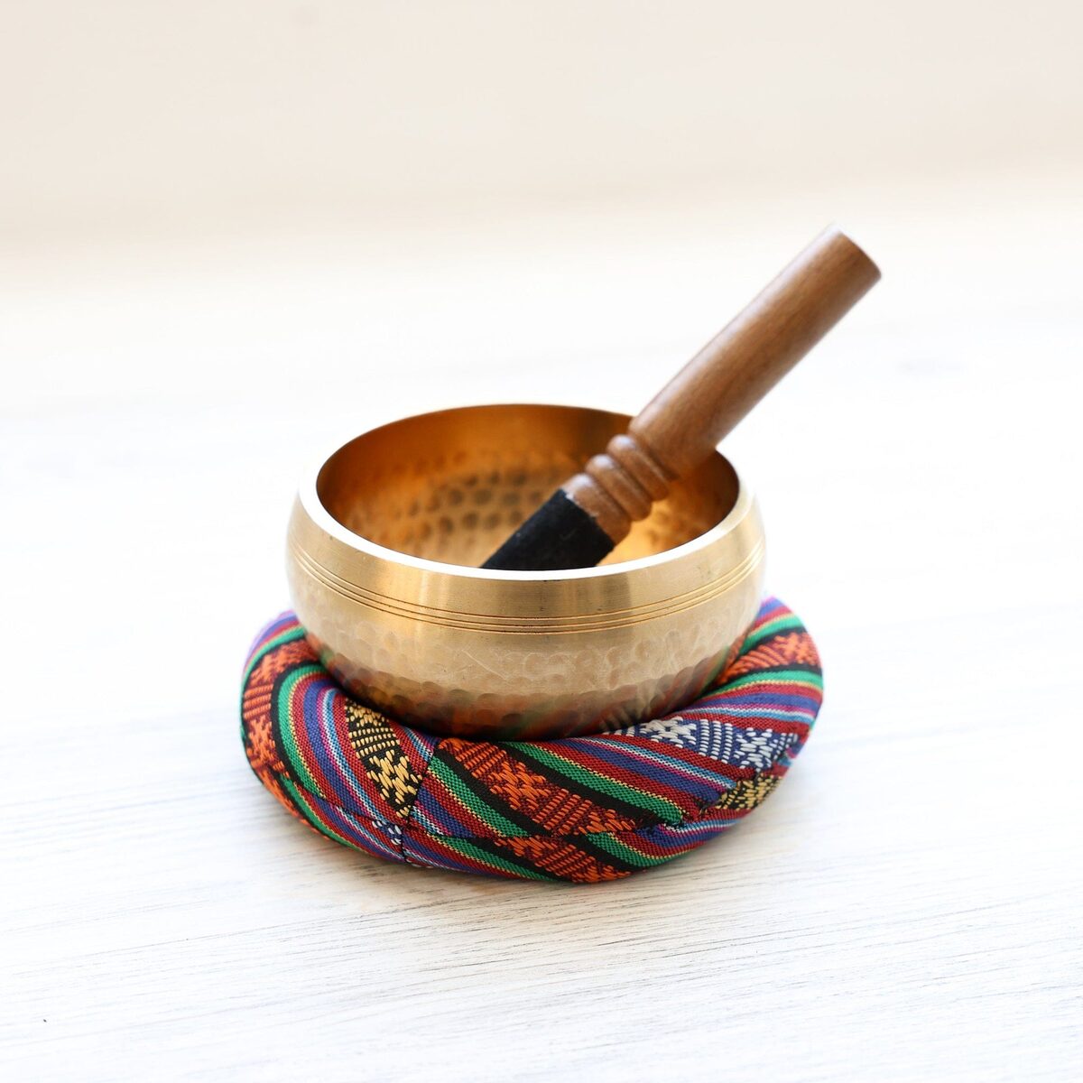 Handmade Tibetan Singing Bowl. Seven-Metal Alloy, Nepal